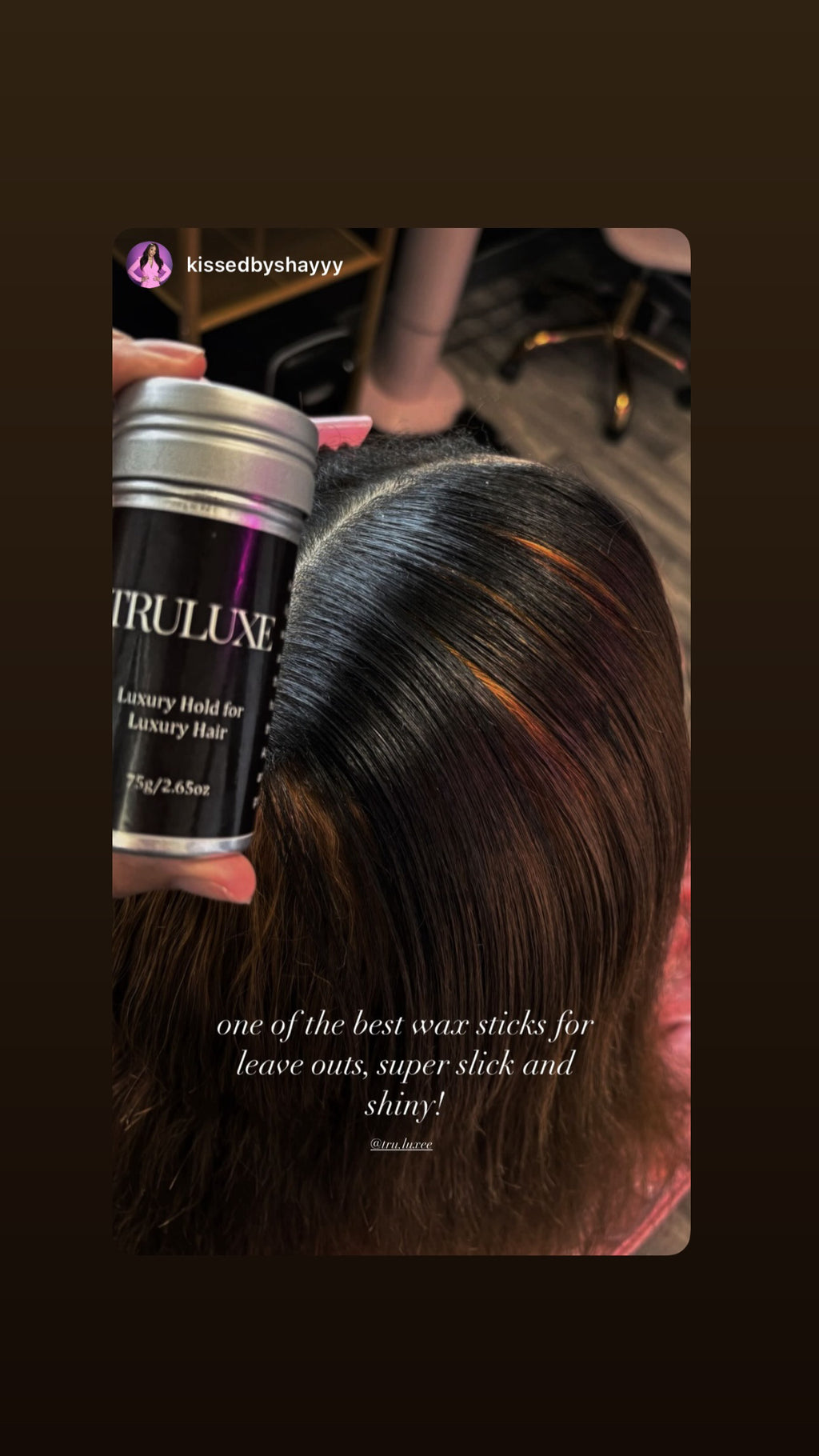 Luxury hold wax stick image 2