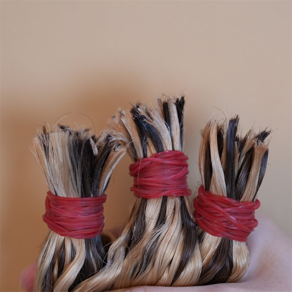 Pre-divided Braiding Hair 4/27 Colored Deep Wave Braiding Hair Bulk Human Hair