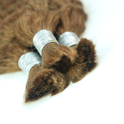 Braiding Hair #30 Colored Deep Wave Bulk Human Hair for Braiding