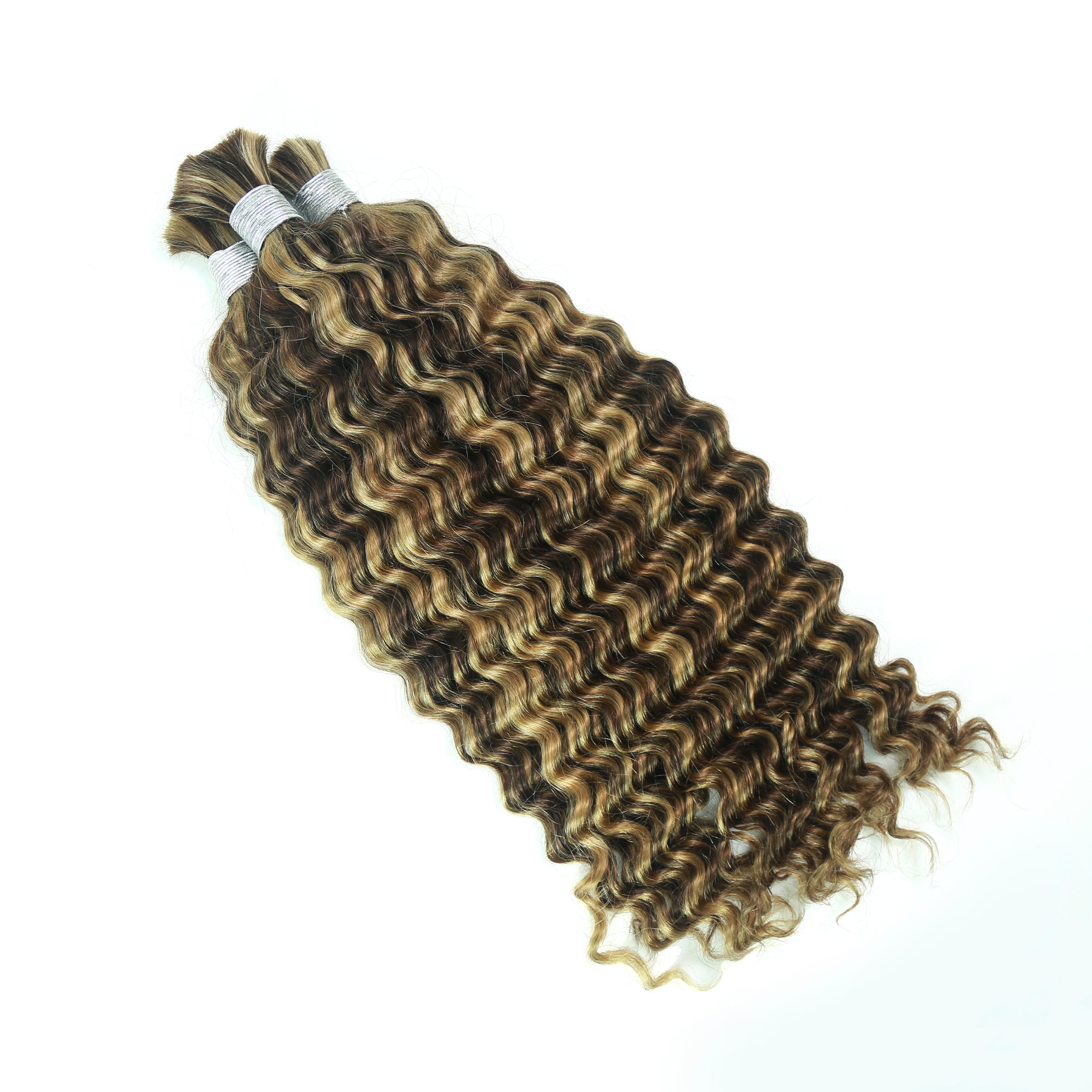 Braiding Hair 4-27 Colored Deep Wave Braiding Hair Bulk Human Hair