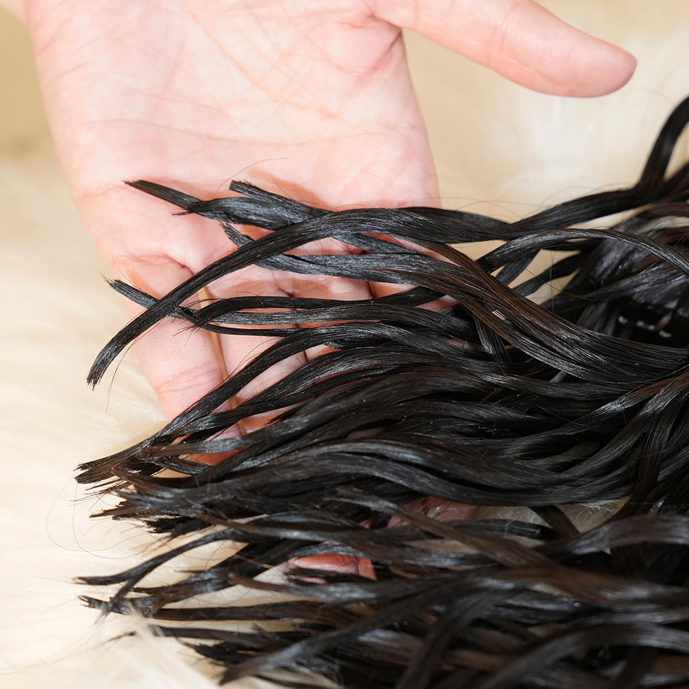 Pre-divided Braiding Hair 3 Bundles Water Wave Braiding Hair Bulk Human Hair