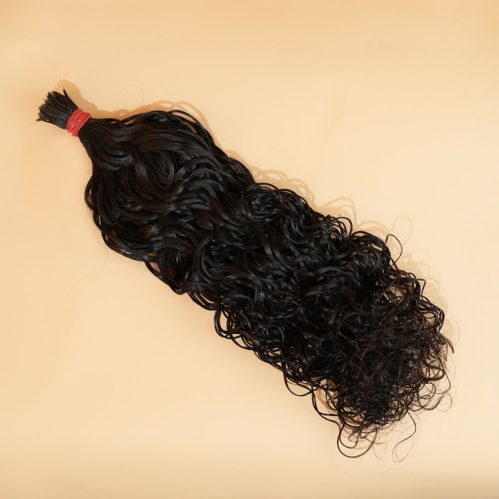 Pre-divided Braiding Hair Water Wave Braiding Hair Bulk Human Hair
