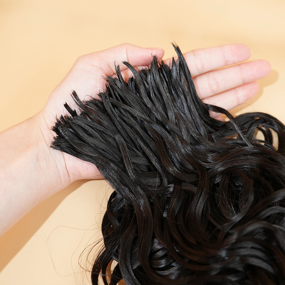 Pre-divided Braiding Hair Water Wave Braiding Hair Bulk Human Hair