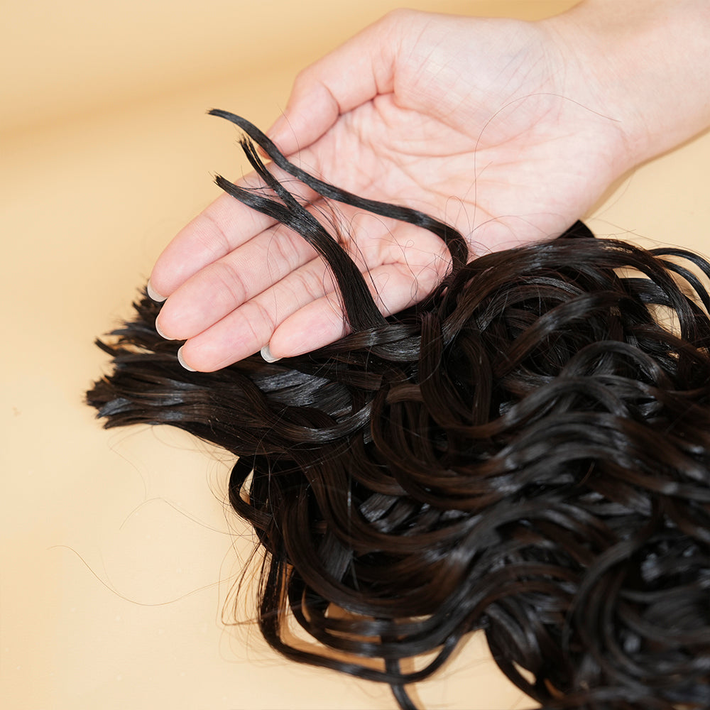 Pre-divided Braiding Hair Water Wave Braiding Hair Bulk Human Hair